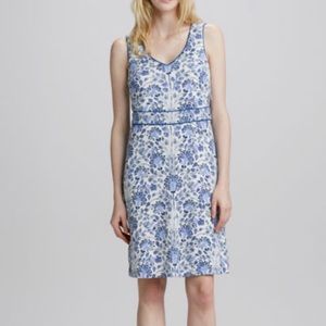 Tory Burch blue and white floral printed dress